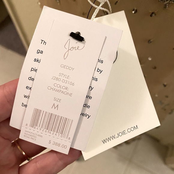 BNWT! ✨Joie Geddy Sequin Star Champagne Dress🌟 - Picture 9 of 11